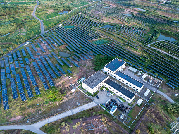 istock aerial view solar power station 2248363213