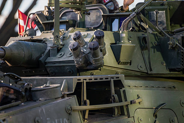 istock Heavily armored NATO multi-role combat platform featuring reinforced hull and forward weapon station highlighting allied defensive power in modern geopolitical conditions 2248366942