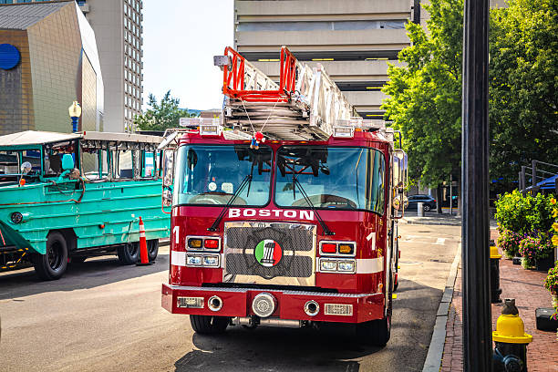 istock Boston fire department fire truck engine view 2248367178