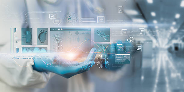 istock Doctor using advanced AI medical analytics to assess organ scan, DNA data, and patient information represents modern healthcare technology, precision diagnostics, intelligent clinical decision making. 2248374126