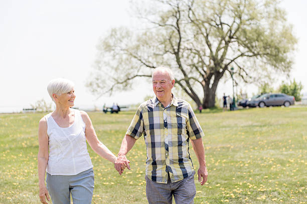 istock A nice senior couple outside having good time together 2248376857
