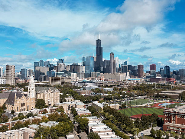 istock Aerial view of the Chicago skyline 2248378480