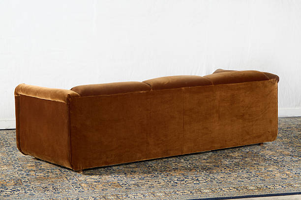 istock Vintage velvet sofa with midcentury modern style 2248393972