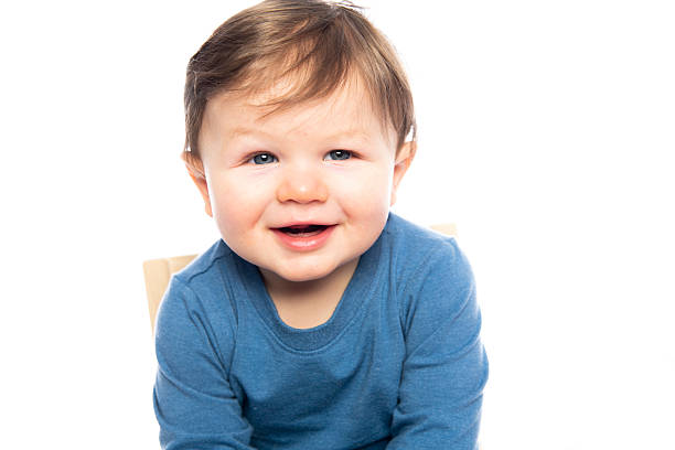 istock A Cute Little Boy Isolated on the White Background. 2248398146