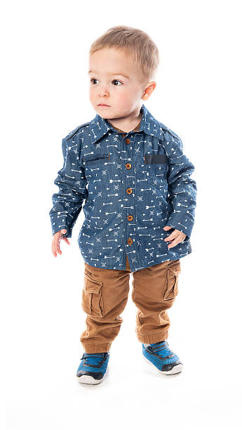 istock A Cute Little Boy Isolated on the White Background. 2248398158