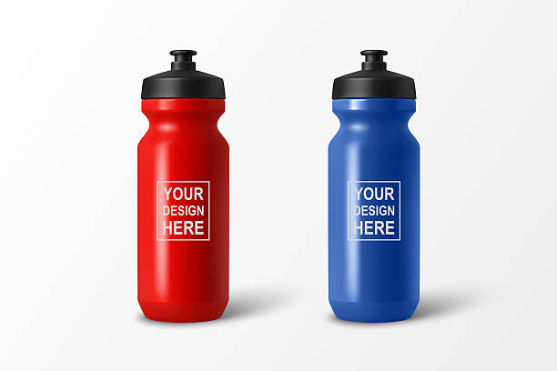 istock Vector 3d Realistic Sports Water Bottle Set, Isolated. Blank Plastic Cycling Water Bottle with Black Cap. Water Bottle Template. Vector Sport Bottle for Fitness, Gym, Branding, Packaging Design 2248401280