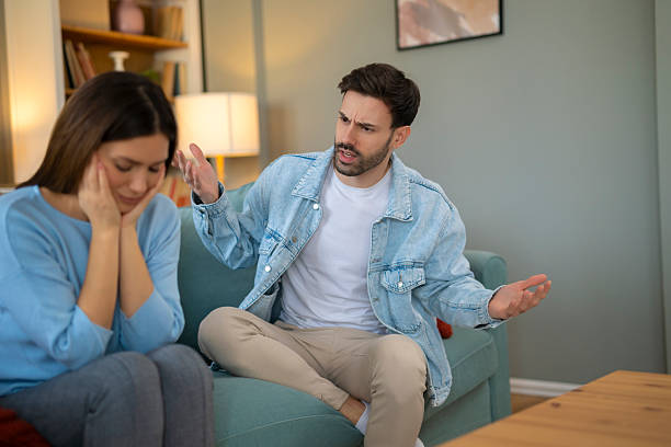 istock Couple fighting at home having relationship disagreement 2248404100