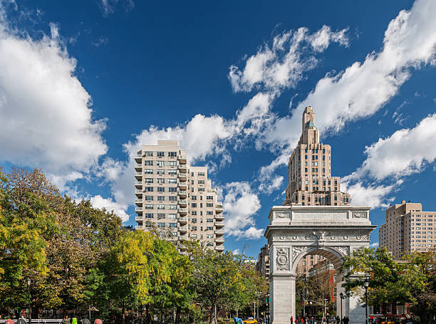 istock Washington Square Arch framed by Midtown Manhattan buildings 2248406476