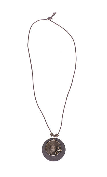 istock Vintage copper hat pendant isolated on white background 2248406522