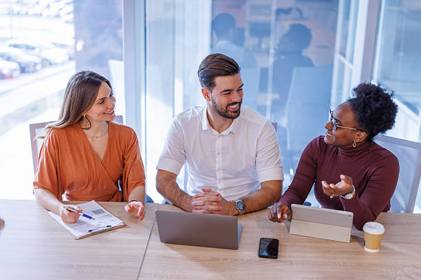 istock Diverse business team collaborating during office meeting 2248407987