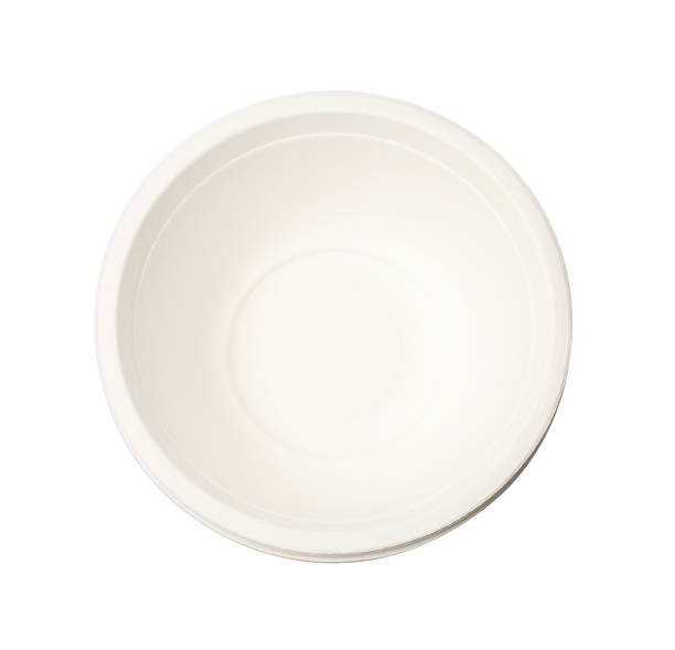 istock Disposable tableware. Paper bowl isolated on white, top view 2248408559