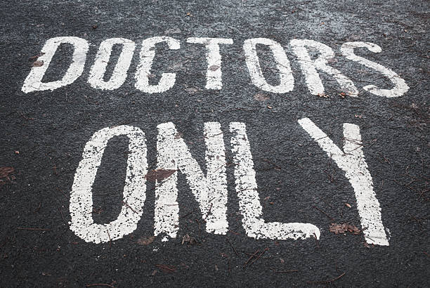 istock Doctors Only Sign Near A Hospital 2248429394