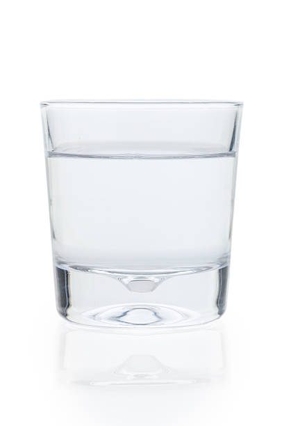 istock Glass with Pure Water on White Background 2248432390