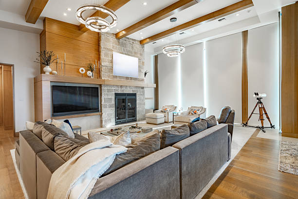 istock Mountain Modern living room interior 2248440934