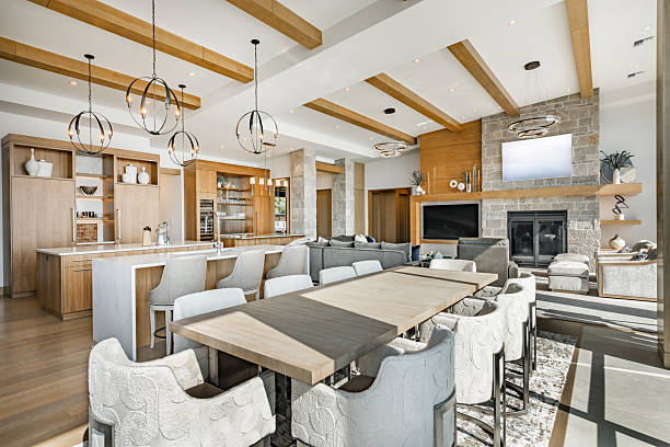 istock kitchen interior luxury modern home with seating areas and a wet bar and island 2248440941