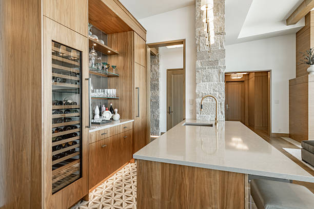 istock kitchen interior luxury modern home with seating areas and a wet bar and island 2248440955