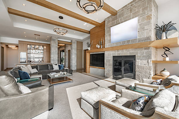 istock Mountain Modern living room interior 2248440958