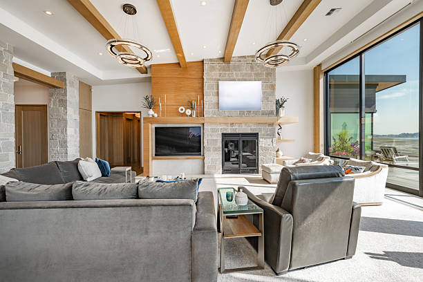 istock Mountain Modern living room interior 2248440960