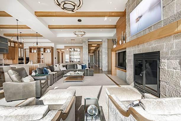 istock Mountain Modern living room interior 2248440965