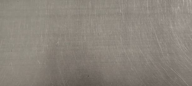 istock Used stainless steel sheet has scratches. 2248443361