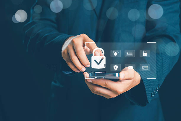istock lock mark cybersecurity internet, protect attacks from a hacker. concept of password privacy on an online system, secure data from crime, virus cyber. cyber security technology digital information. 2248446031
