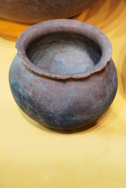 Engraved clay pot from the year 800 AD.