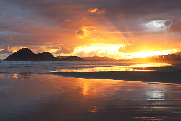 istock Sunset in summer time at Riviera beach, Bertioga, Brazil 2248447976