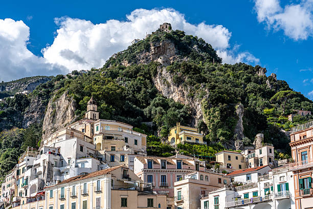 Coastline view in Amalfi in Ravello, Italy.