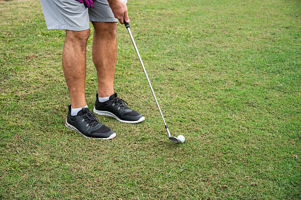 istock Cropped shot view of an unidentified man playing golf in the golf course. 2248453320