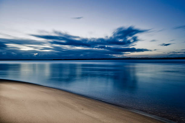 Chichibugahama beach in Mitoyo city, Kagawa prefecture, a popular tourist destination called Uyuni salt lake in Japan