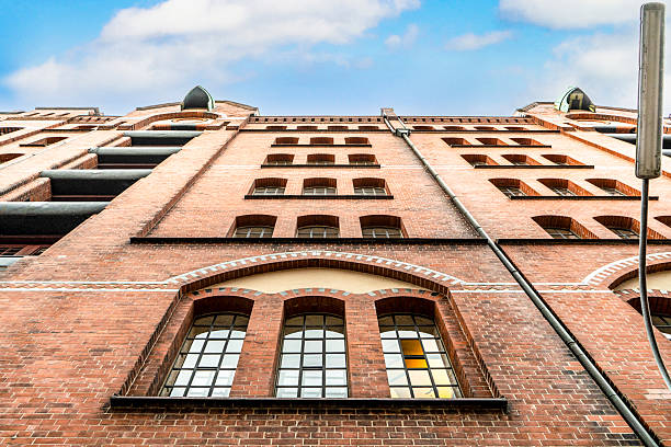 istock Low-angle view of historic brick warehouses in Hamburg 2248459780