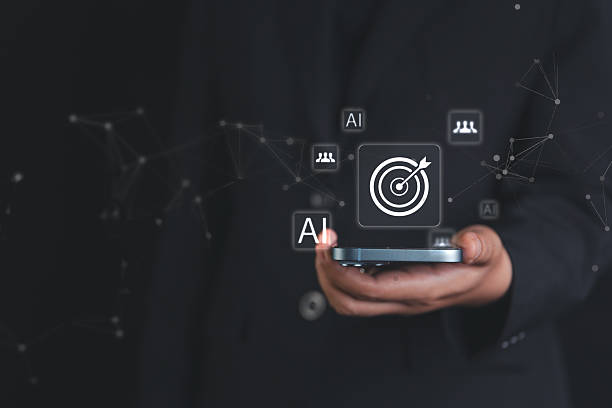 istock Corporate leader engages with virtual interface to demonstrate key elements of business strategy, using modern technology to drive goals and improve management performance 2248464155