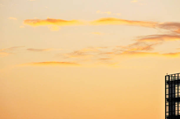 City background in sunset