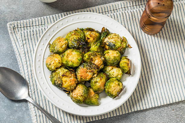 istock Thanksgiving Homemade Smashed Brussel Sprouts 2248466309
