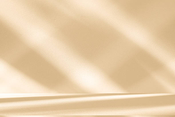 istock Studio style background wall decoration presentation uses white and beige tones. with shadows cast from a nearby window, concept creating a decorative 2248467238