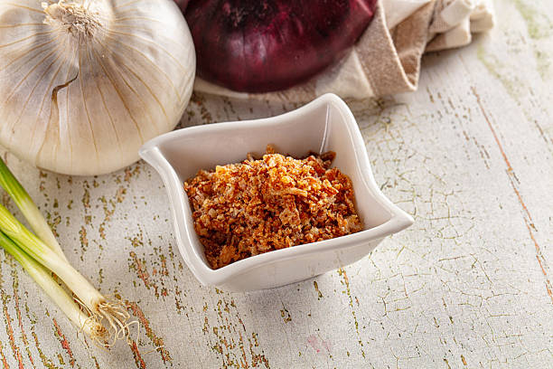 istock Roasted dry golden dehydrated onion 2248467874