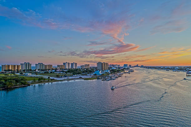 istock Aerial view of Perdido Key Beach at sunset 2248471482