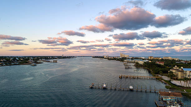istock Aerial view of Perdido Key Beach at sunset 2248471622