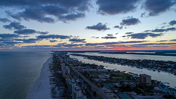 istock Aerial view of Perdido Key Beach at sunset 2248471904