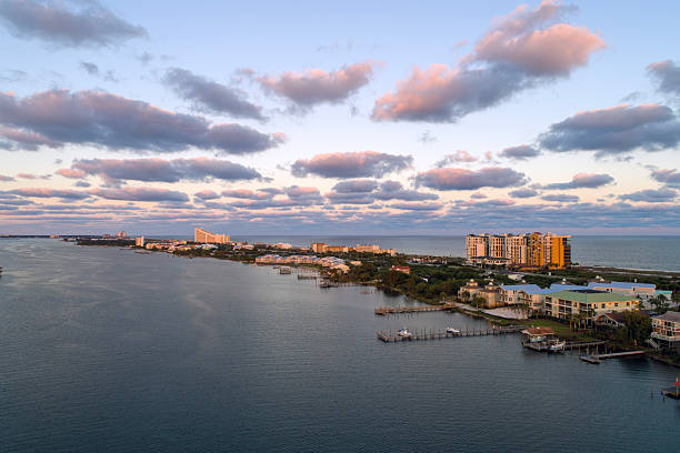 istock Aerial view of Perdido Key Beach at sunset 2248471906