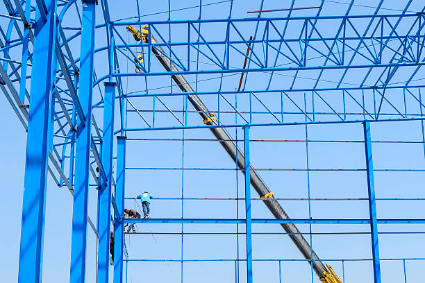 istock Metal structure of new building 2248473083
