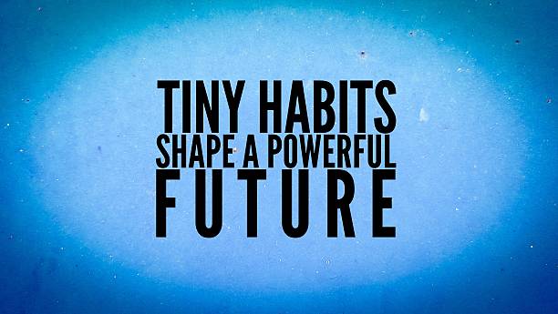 istock Inspirational and motivational words or quotes for success Tiny habits shape a powerful future. 2248474413