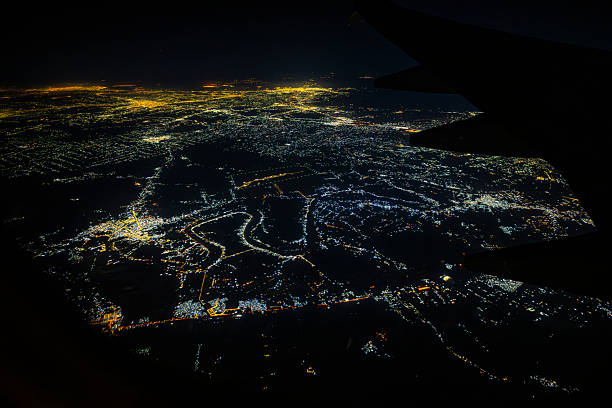 istock Night view of Istanbul from a plane 2248482313