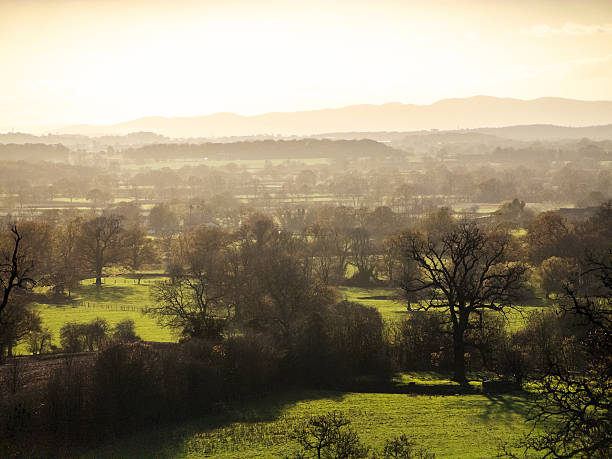 istock Hanbury Worcestershire Landscape summer farmland agriculture fields view looking down 2248483289