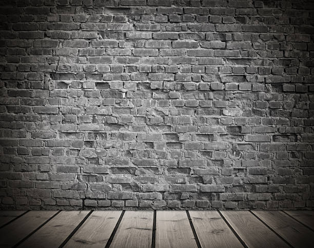 istock interior with an old brick wall and wooden floor 2248483848