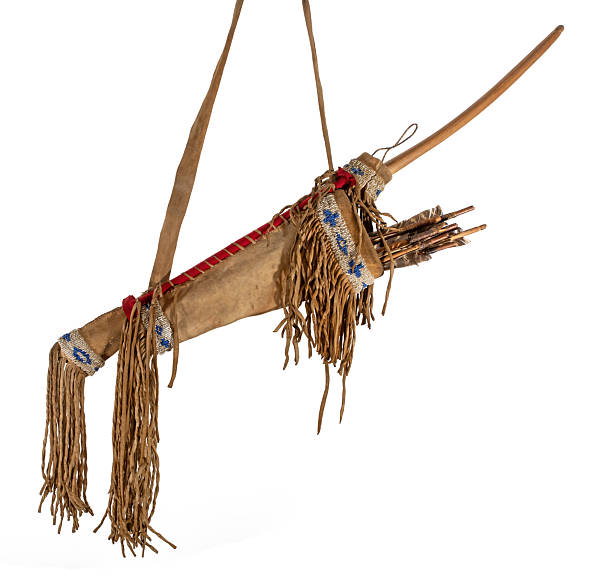istock Native american indian bow and arrow - Replica 2248484648