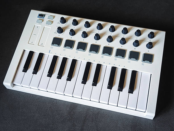 istock minimalist white midi keyboard controller for digital music production 2248488860