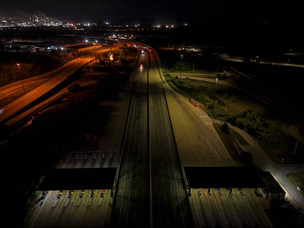 istock Stretching into the horizon, a long train track cuts through a vast desert 2248489266