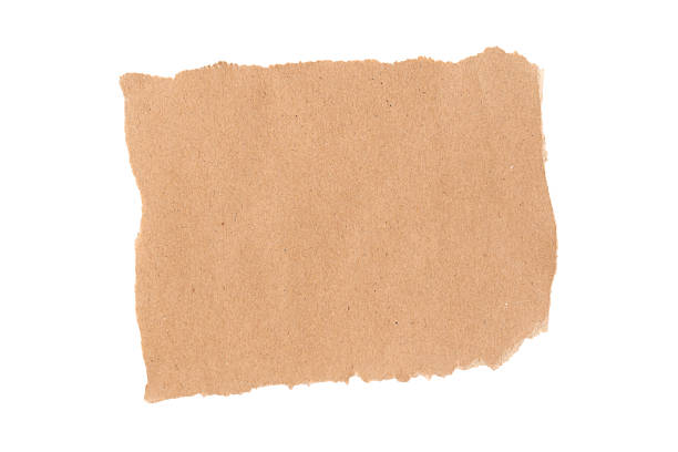 istock surface piece of uneven torn recycled brown paper, rectangle shape, isolated on white background 2248490051