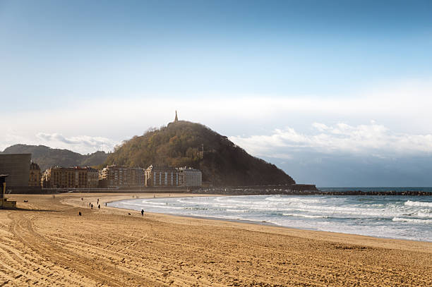Zurriola beach in San Sebastian, Basque Country, Spain